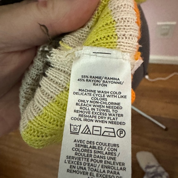 🎁2/$15 LOFT Colorful Striped Knit Sweater - Picture 5 of 5